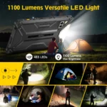 Ulefone Armor Pad 4 Ultra displaying built-in LED light in use