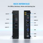 Ultra 5 125H Mini PC barebone computer chassis angle