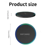 Compact VIKEFON 30W wireless charging pad on desktop