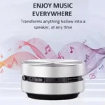 Back view of VIKEFON Hummingbird wireless stereo speaker