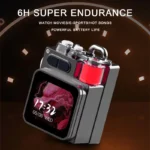 Top view of VIKEFON Bluetooth speaker with multi-touch screen