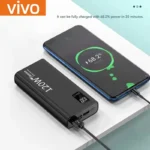 VIVO power bank with built-in cables displayed