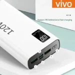 Compact design of VIVO 120W fast charging power bank