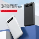Side angle of VIVO 200000mAh power bank with metal body