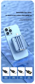 Top view of VIVO large capacity power bank with digital display