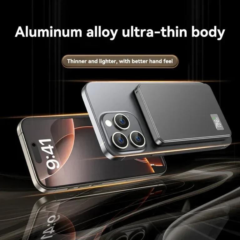 VIVO magnetic power bank showing USB Type-C ports