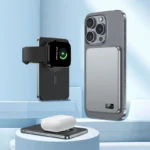 VIVO wireless power bank showing digital display and LED lamp