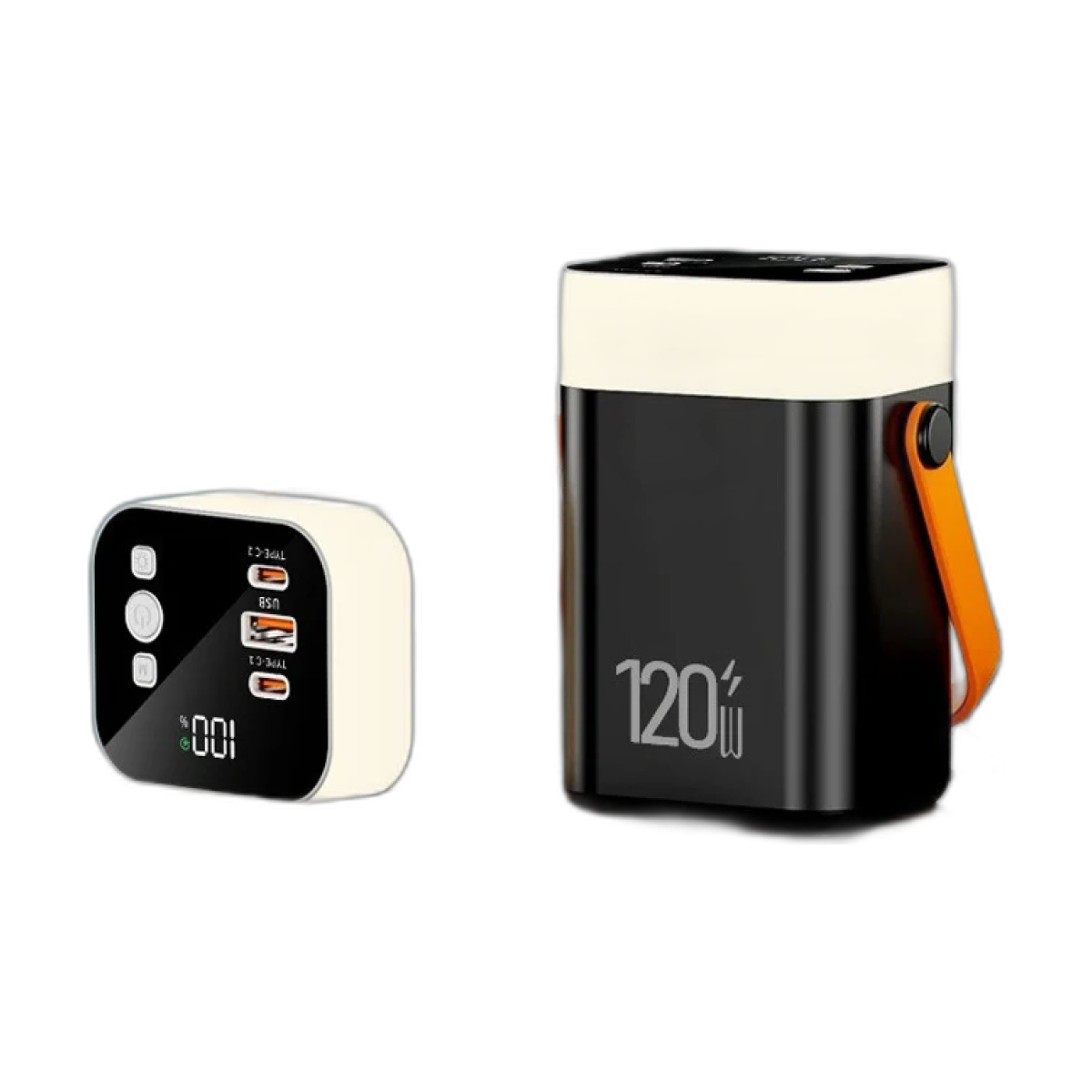 VIVO 50000mAh Power Bank Large Capacity Portable Outdoor Emergency Power Supply Built-in Cable Camping Power For iPhone Samsung-bg-clean VIVO 50000mAh magnetic wireless power bank front view