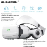 Close-up of VRShinecon VR glasses nano anti-blue light lenses
