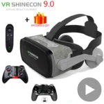 VR Shinecon SC-G07E black 3D virtual reality headset front view