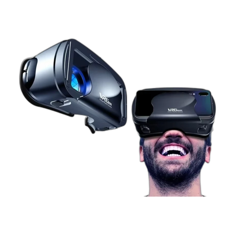 VRG Pro 3D VR glasses headset for 5-7 inch smartphones in black