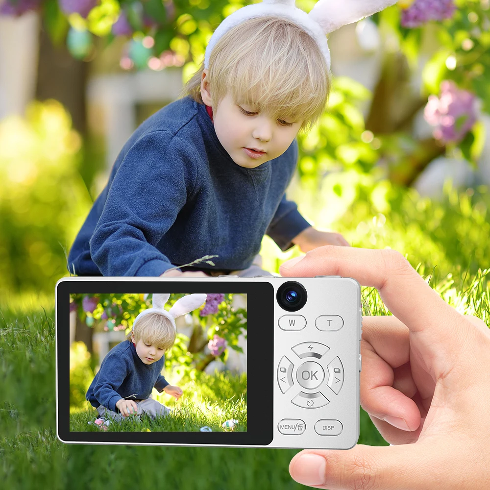 Side angle of Vandlion A61 compact 64MP camera showing buttons