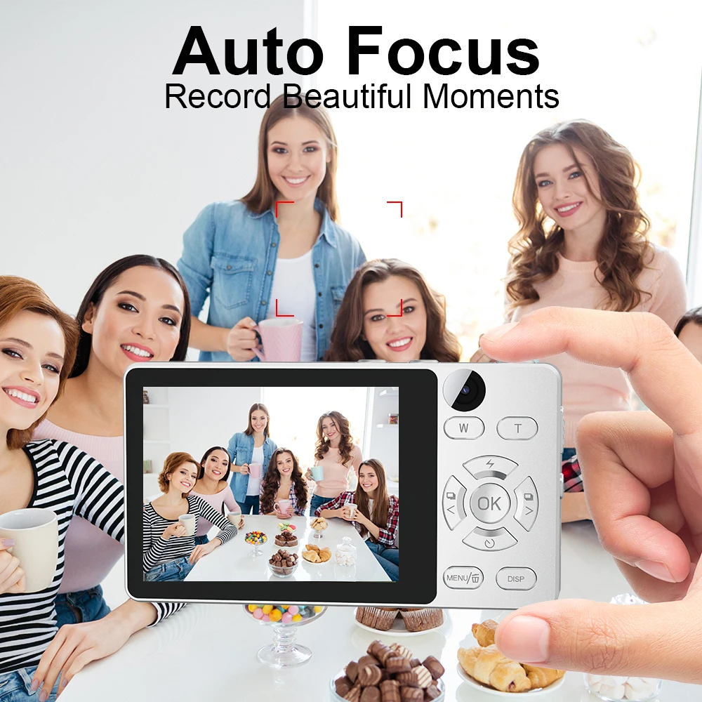 Back view of Vandlion A61 camera displaying HD color LCD screen