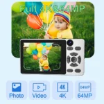 Vandlion A61 camera in white color with lens and metal shell