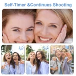 Vandlion A61 camera with Type-C cable and storage bag accessories