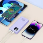 White ViVO 100000mAh 140W portable power bank