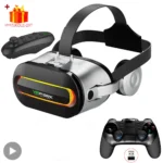 VRPARK J60 Bluetooth 3D VR glasses front view with smartphone