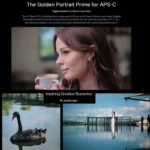 Viltrox 56mm F1.2 Pro prime lens angled view for Sony cameras