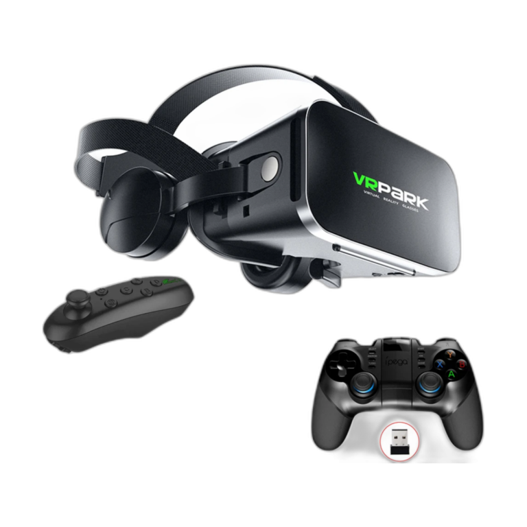 VRPARK J50 Bluetooth VR glasses front view with smartphone slot