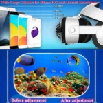 Side angle of Fiit VR 5F VR headset showing cooling fan