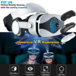 Fiit VR 5F virtual reality glasses front view with smartphone slot
