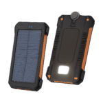 Vivo 500000mAh solar power bank front view with dual USB ports