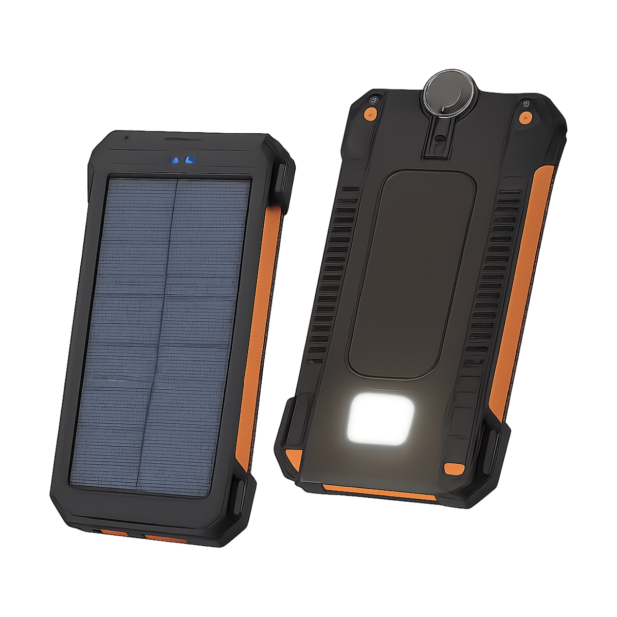 Vivo 500000mAh Solar Power Bank Large Capacity Super Fast Charging Outdoor Portable External Battery for iPhone Huawei Samsung-bg-clean Vivo 500000mAh solar power bank front view with dual USB ports