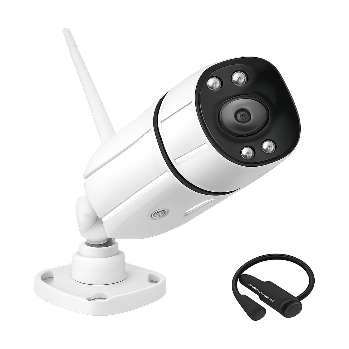 WiFi IP Camera Waterproof Onvif Wireless Bullet Security Camera H.265 Human Detect Night Vision Outdoor CCTV Surveillance Xmeye-bg-clean 5MP waterproof WiFi IP bullet security camera front view