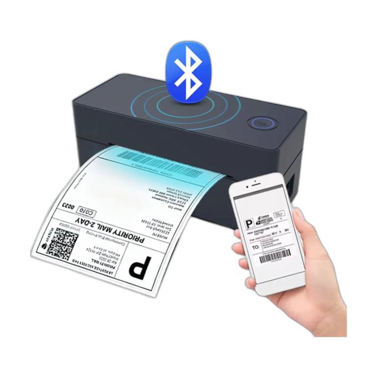 Wireless Bluetooth thermal 4x6 shipping label printer front view