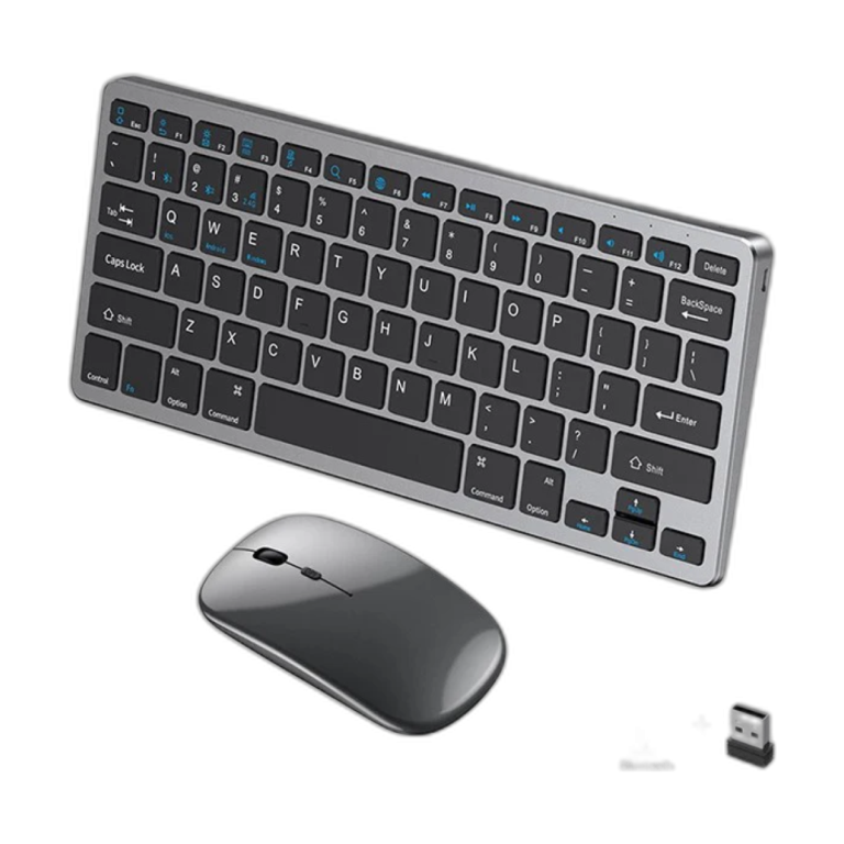 GOOJODOQ KM01 wireless Bluetooth and 2.4G keyboard for laptop, PC, and tablet