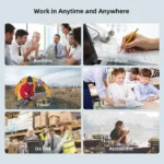 Portable wireless thermal printer with USB-C charging cable