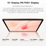 DOOGEE Tab E3 Pro with accessories including charger and USB cable