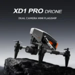 XD1 PRO Mini Drone flying outdoor showing compact design