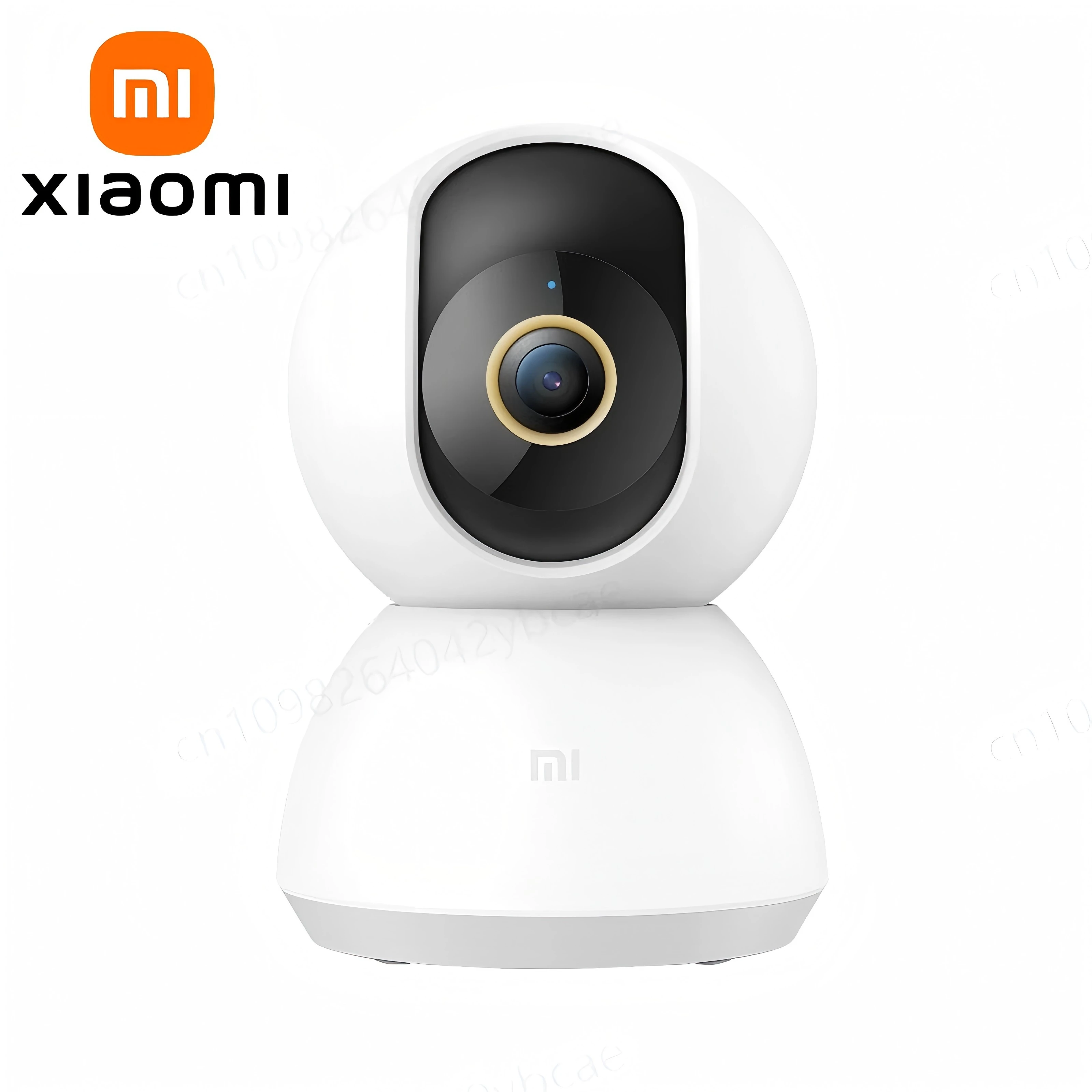 XIAOMI Home Security Intelligent Wifi Camera PTZ 2K,Color Night Vision,Two‑Way Audio,AI Human Face Detection,Chinese Version XIAOMI 2K PTZ Wifi Security Camera white dome design front view