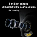 XIAOMI Outdoor Camera 4 showing 360 degree pan and tilt