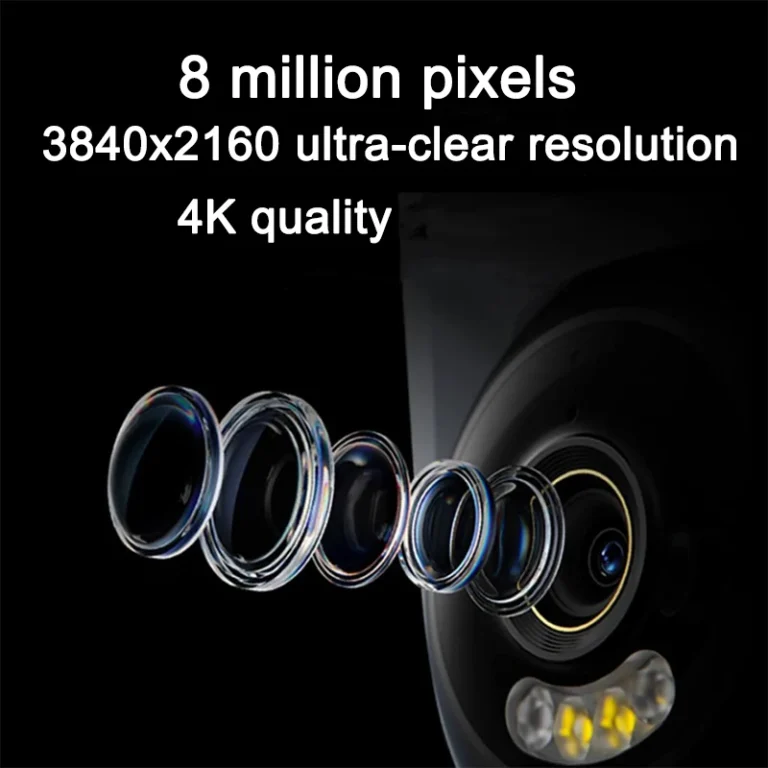 XIAOMI Outdoor Camera 4 showing 360 degree pan and tilt