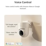 XIAOMI CW300 camera mounted outdoors with wide viewing angle