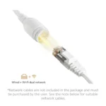 Close-up of XIAOMI CW300 camera lens and waterproof casing