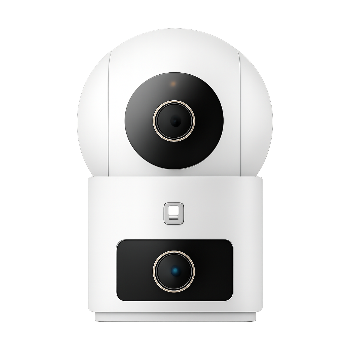XIAOMI Smart Camera 4 Dual-Lens 3K Dual View, AI Human/Pet/Baby Cry Detection,Wi-Fi 6,Color Night Vision,CN Version With Adapter-bg-clean Xiaomi Smart Camera 4 dual-lens front view white dome design