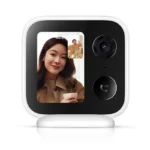 Side angle of XIAOMI 4MP smart video call camera in white