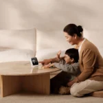 XIAOMI smart camera showing large color display screen