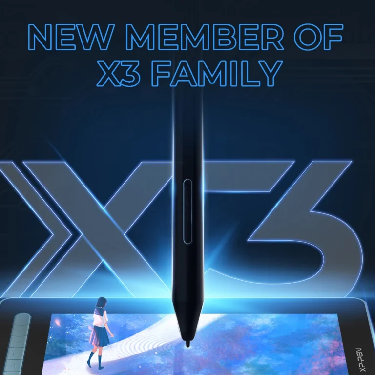 Close-up of XP-Pen Artist 12 display showing vibrant colors