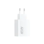 Xiaomi 45W Turbo Charging Power Adapter white glossy finish