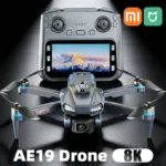 Xiaomi Mijia AE19 drone showing dual camera and propeller guards