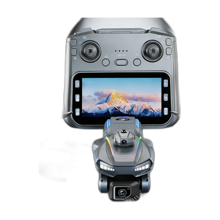 Xiaomi Mijia AE19 drone showing dual camera and propeller guards