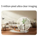 Side angle of Xiaomi Mijia PTZ smart IP camera in white