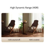 Xiaomi Mijia smart IP camera mounted indoors with white shell