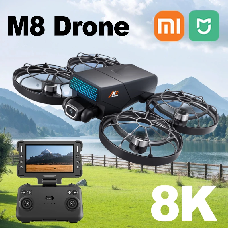 Xiaomi Mijia M8 Drone folded with remote controller