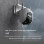 Xiaomi Mijia CW700S security camera mounted outdoors on wall