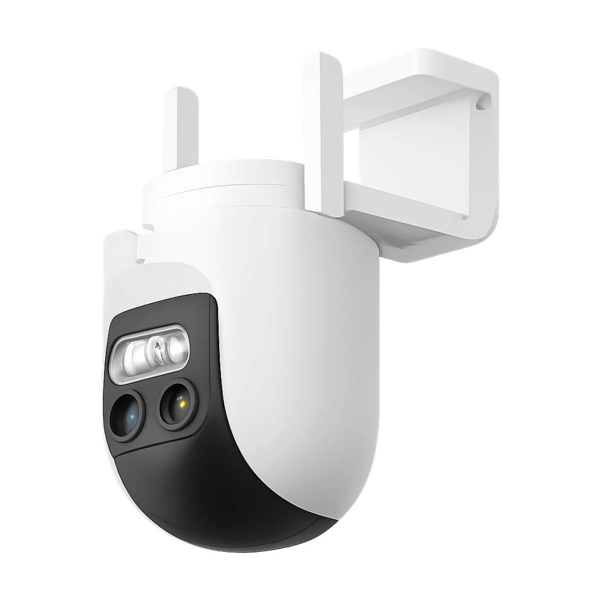 Xiaomi Mijia Outdoor Camera PTZ CW700S Security Cam 4 Megapixel 9x Zoom Full Color Night Vision Smart Home Sound Light Warning-bg-clean Xiaomi Mijia Outdoor PTZ Camera CW700S front view with dual lenses